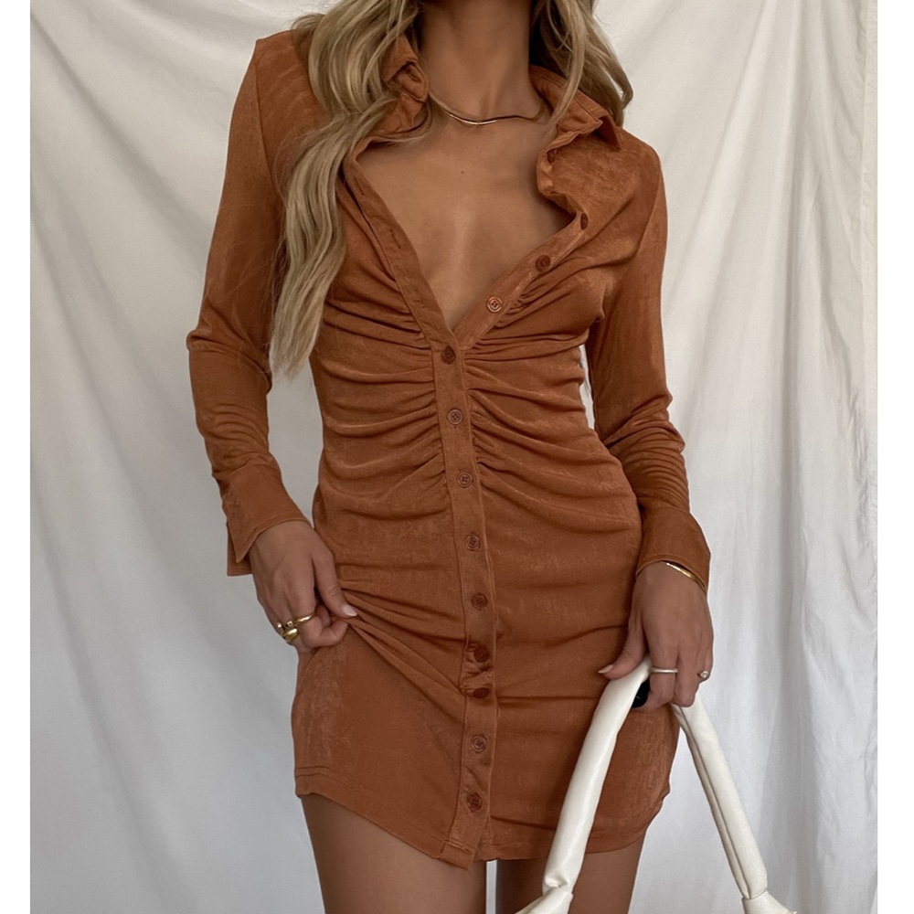 ShopLunaB high energy dress orange rust - medium